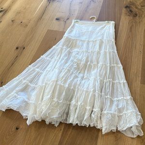Free people White full skirt